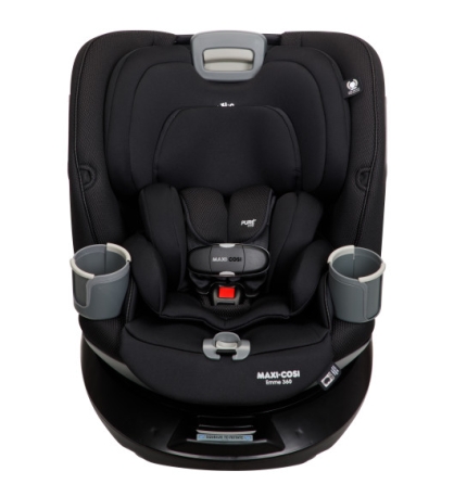 Emme 360 All-in-One Convertible Car Seat in Midnight Black - PureCosi - front view
