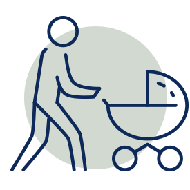 stroller push icon